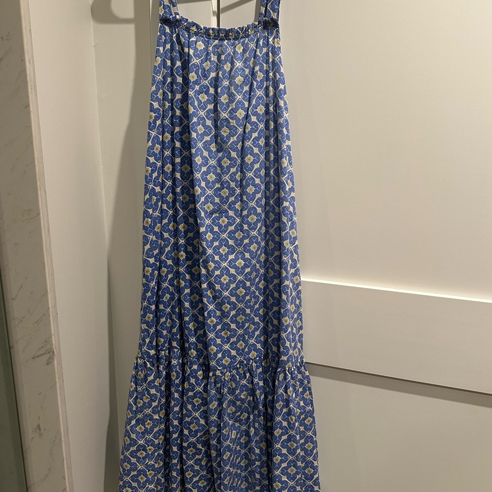 Ro's Garden Blue and Yellow Patterned Women's Skirt